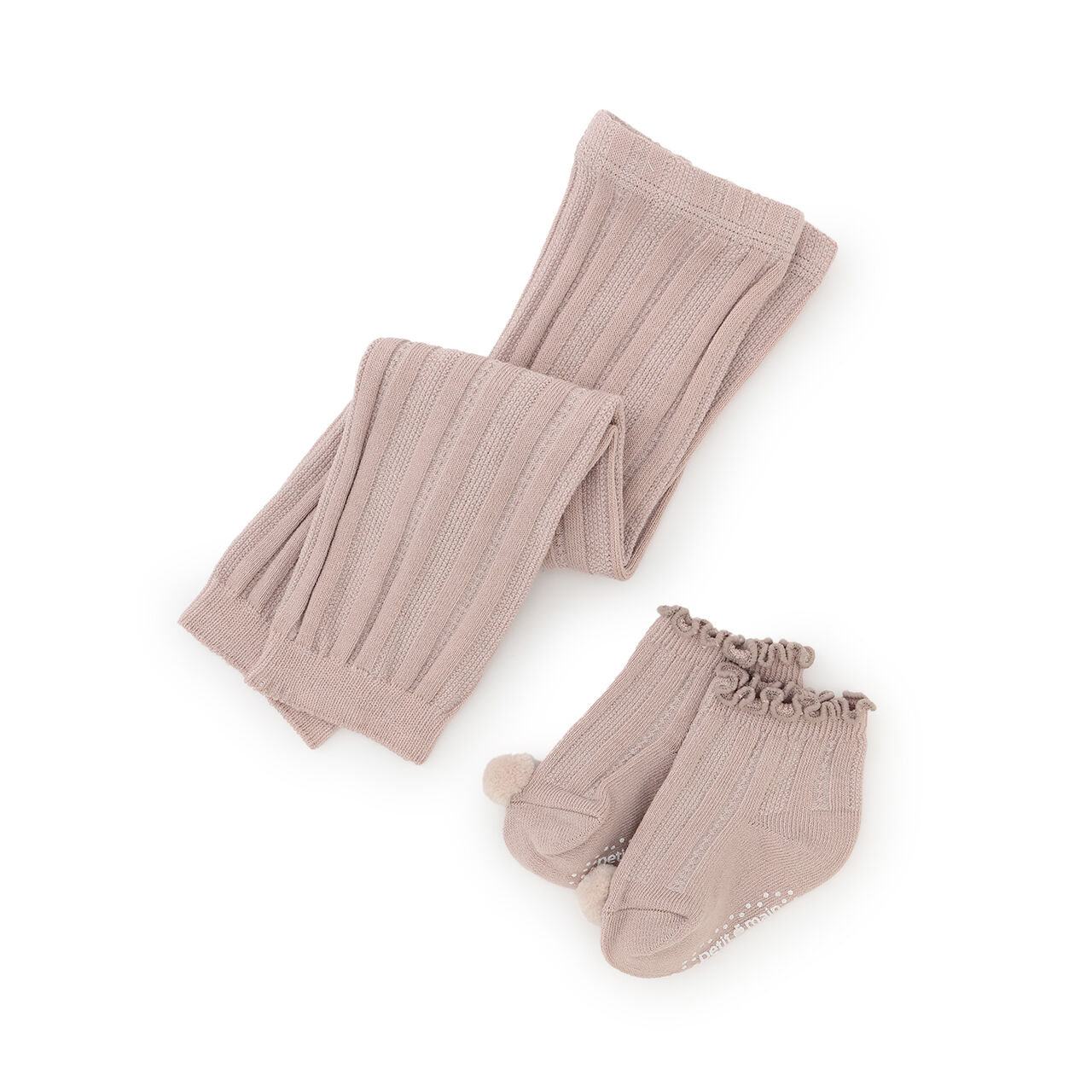 Leggings with Socks Attached,Light pink, large image number 0