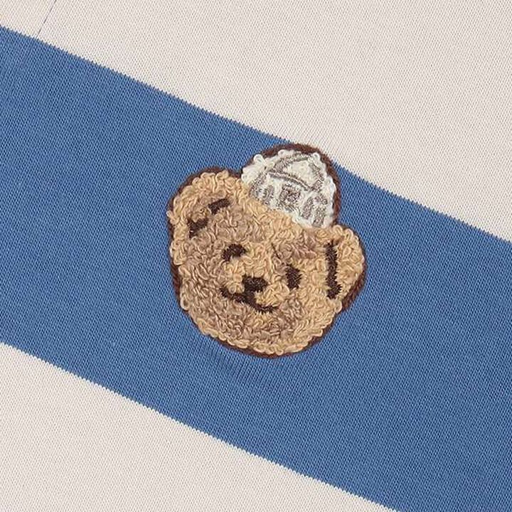 [Link] Wide Stripe Rugby Shirt (Kids),Moderate blue, medium image number 12