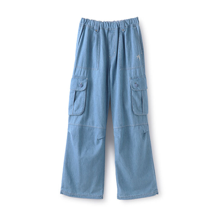 2 WAY Cargo Pants with Heart Button Pocket [Functional Material],Ivory, medium image number 17