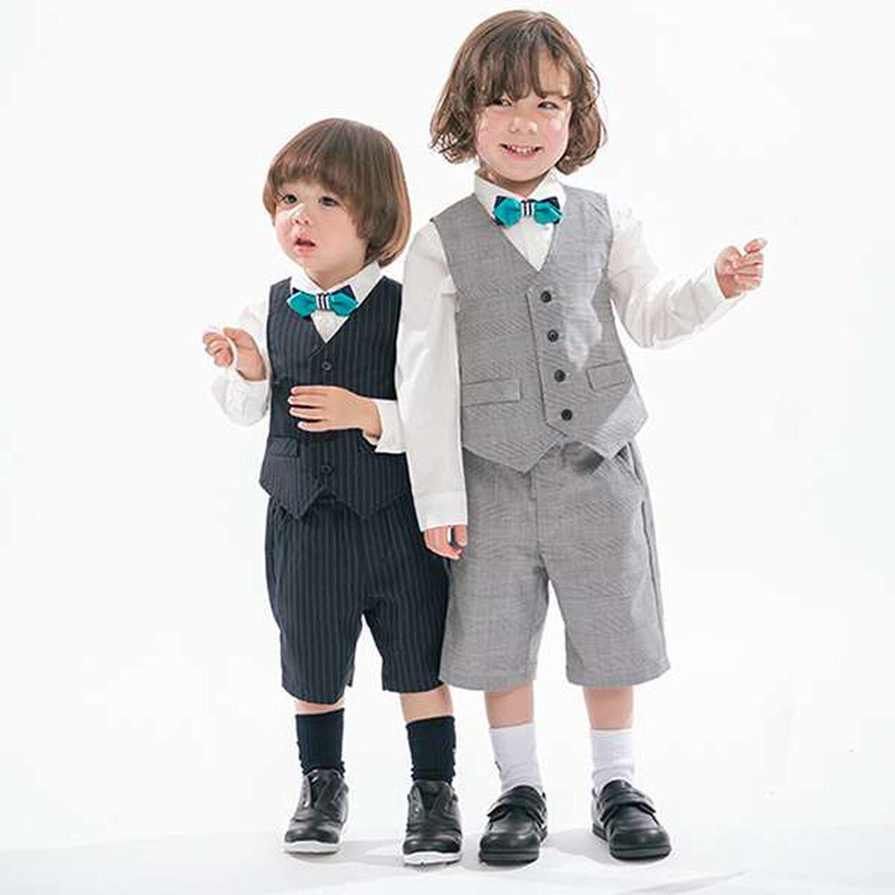 Stripe/Check 5-Minute Length Pants,Navy, large image number 3