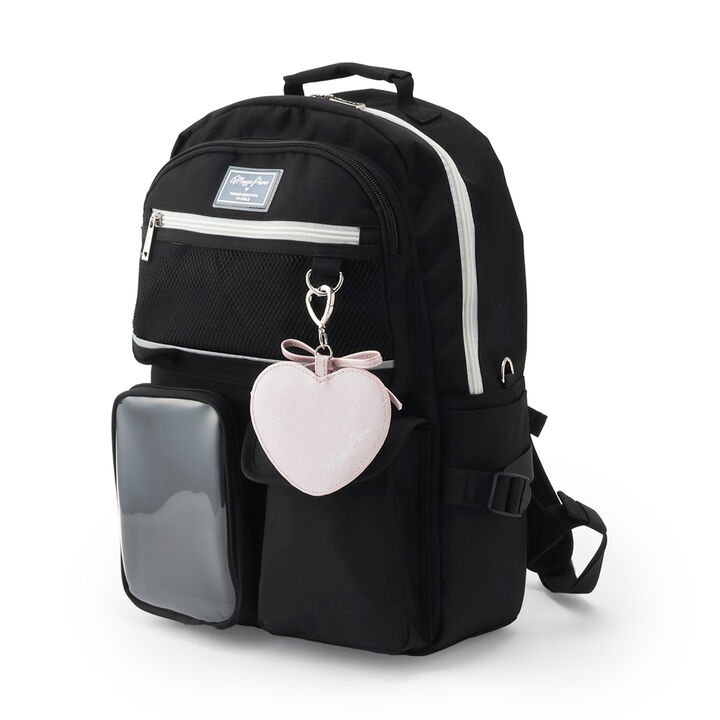 [Water-Repellent] Clear Pocket Backpack with Charm, 20L,Light blue, medium image number 17