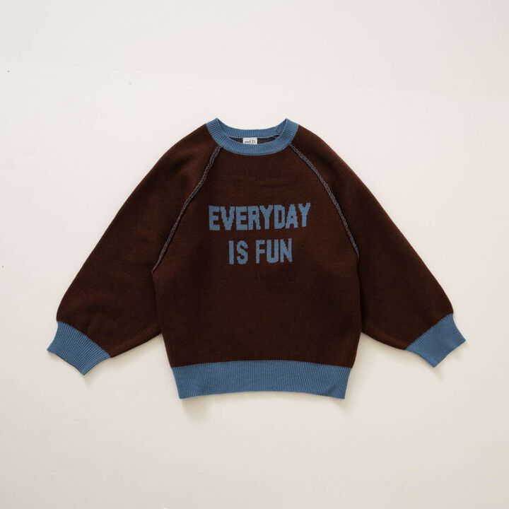 Message Logo Knitwear,Brown, medium image number 13