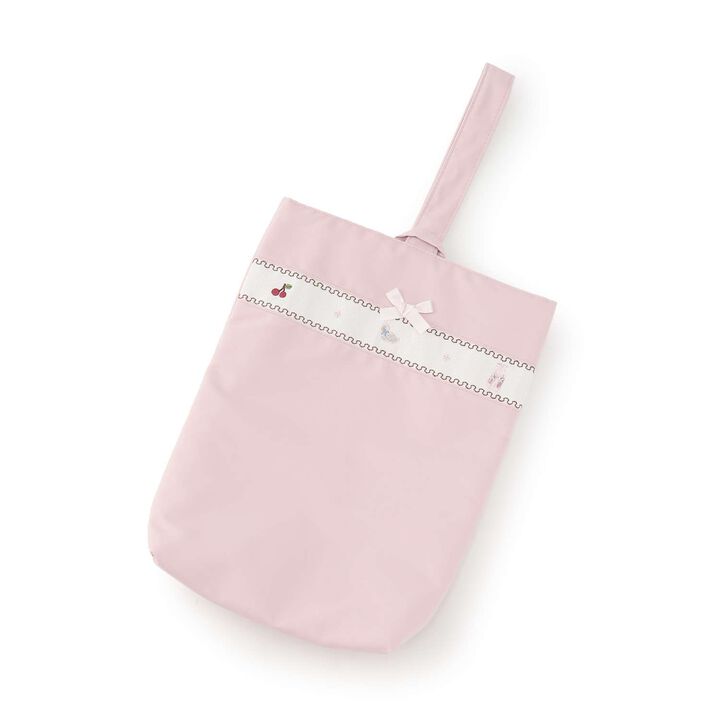 [For Preschool Use] GIRLS Embroidery Shoe Bag,, medium