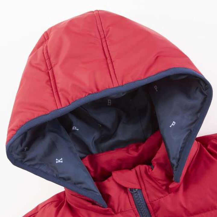 KP Boy Solo Padded Dinosaur Patch Jacket (90-130),Red, medium image number 4