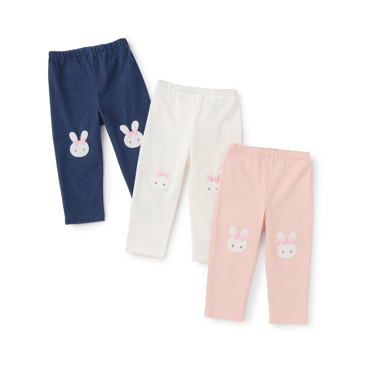 Rabbit Appliqu&eacute; Leggings,Navy, medium image number 10