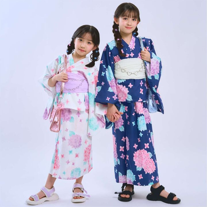 [Yukata] One-Piece Yukata Dress,Pearl white, medium image number 10