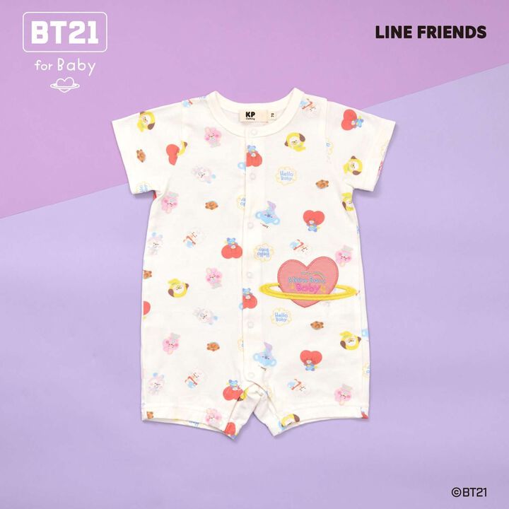 [BT21] Appliqu&eacute; All-Over Pattern Short All-in-One,, medium