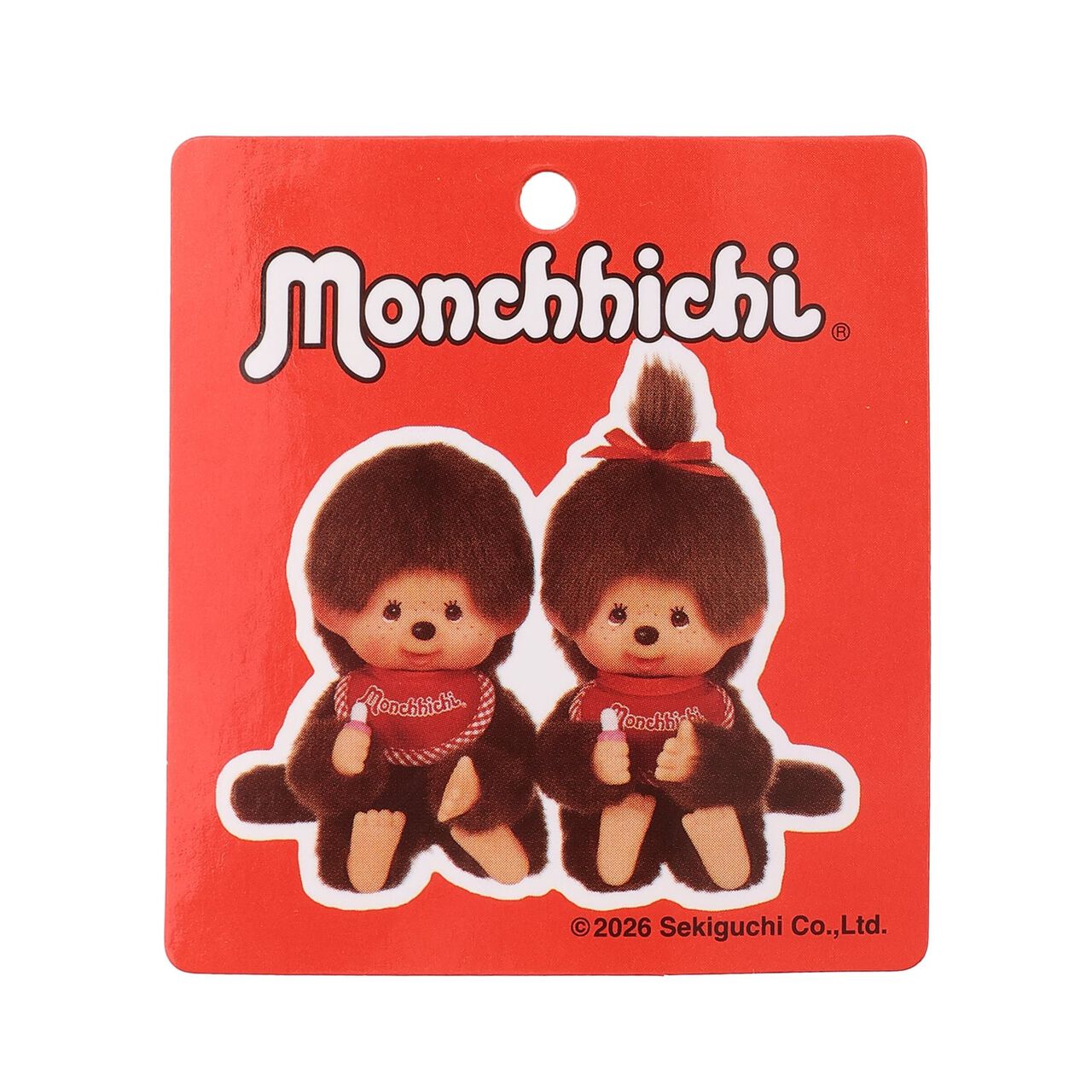 [Monchhichi/Link] Embroidered Long-Sleeve T-Shirt,Brown, large image number 17