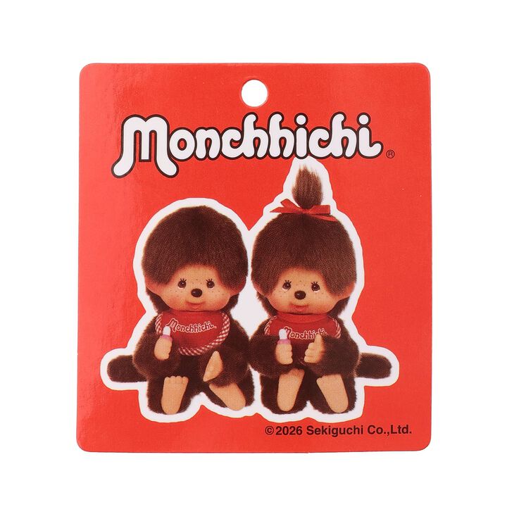 [Monchhichi/Link] Embroidered Long-Sleeve T-Shirt,Brown, medium image number 17