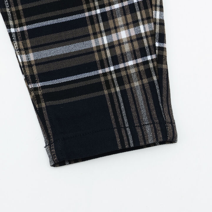 Checkered Stretch Pants,Navy, medium image number 10