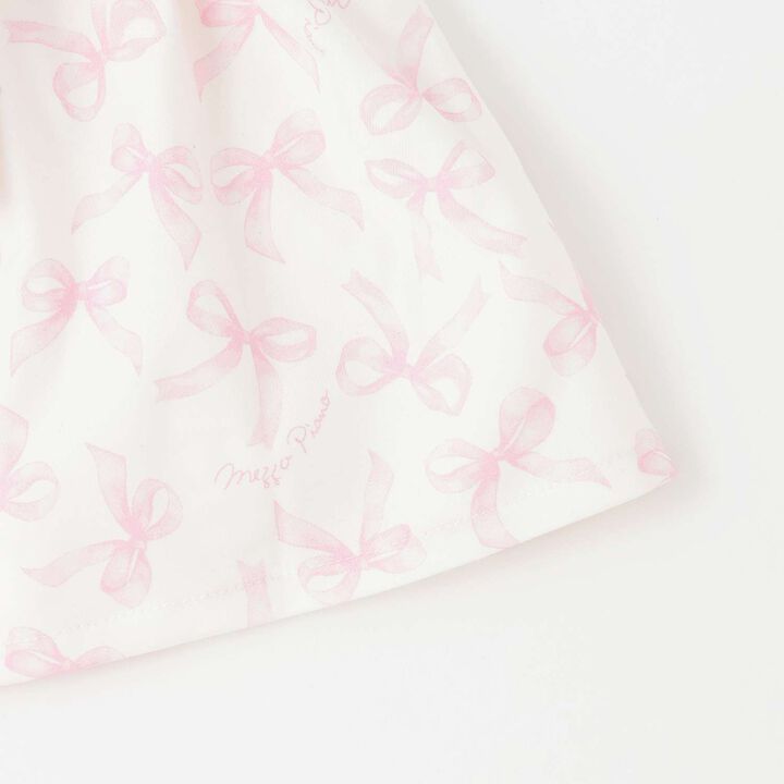 Ribbon Pattern Apron & Headband Set [Box Included],Pink, medium image number 5