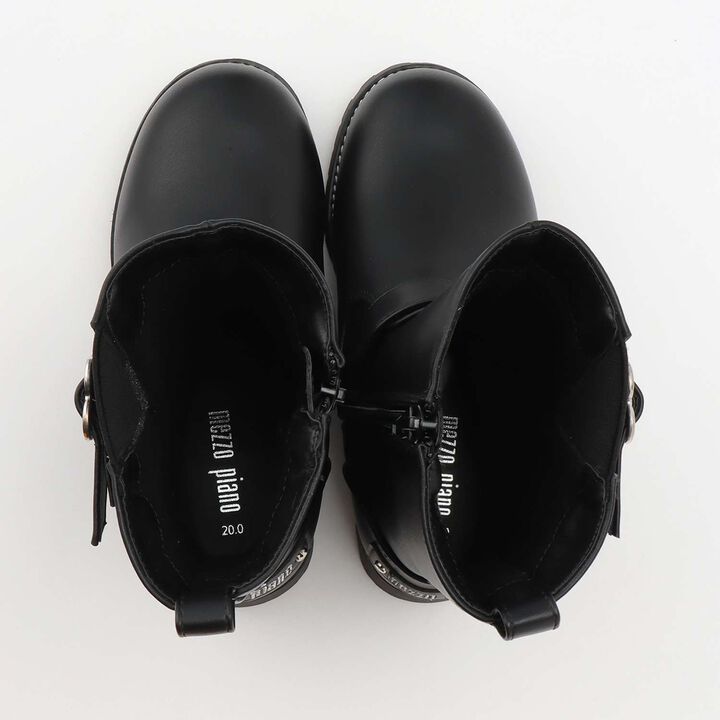 Heart Buckle Engineer Boots,Dark brown, medium image number 5