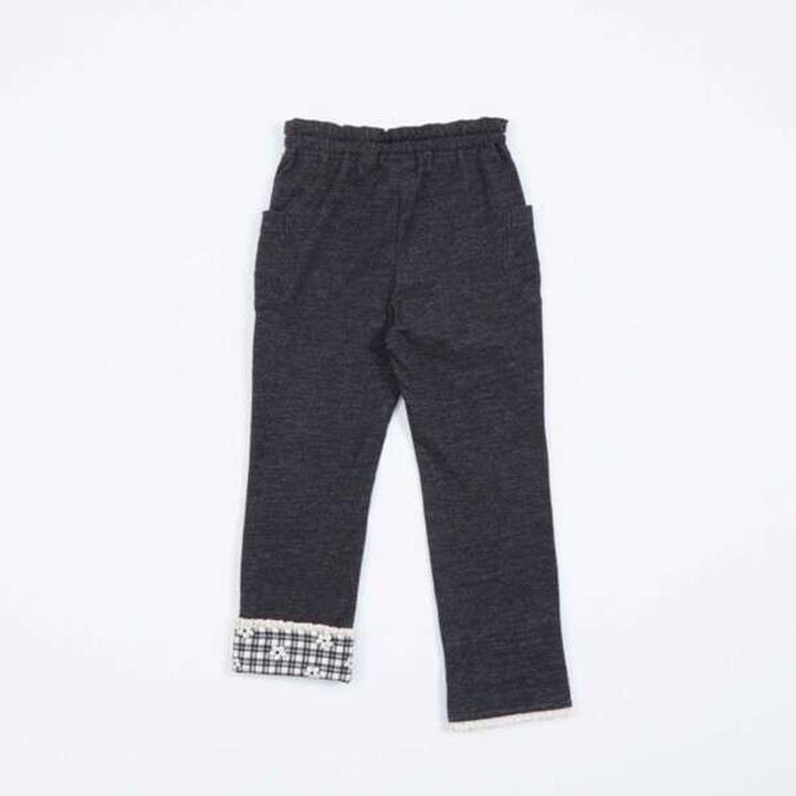 KP Cuffed Denim-Look Knit Twill Pants (100-160),Lavender, medium image number 1