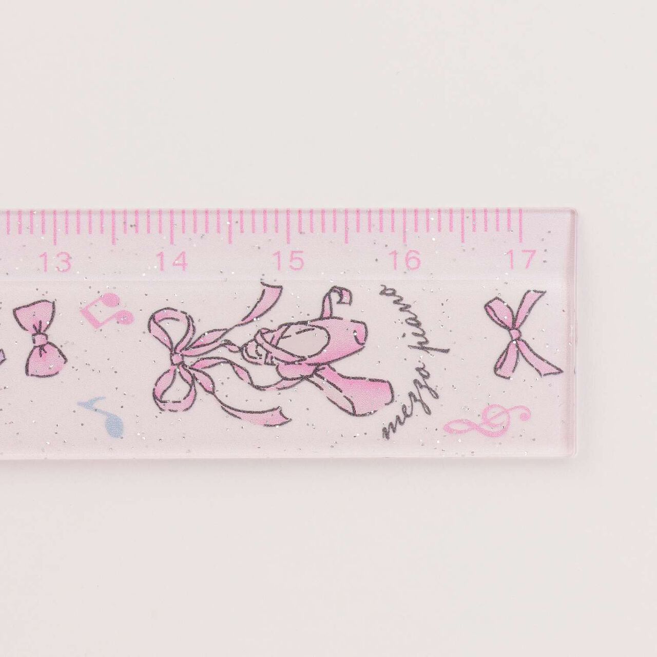 [Stationery] Ballet Pattern 17cm Ruler,Light pink, large image number 2