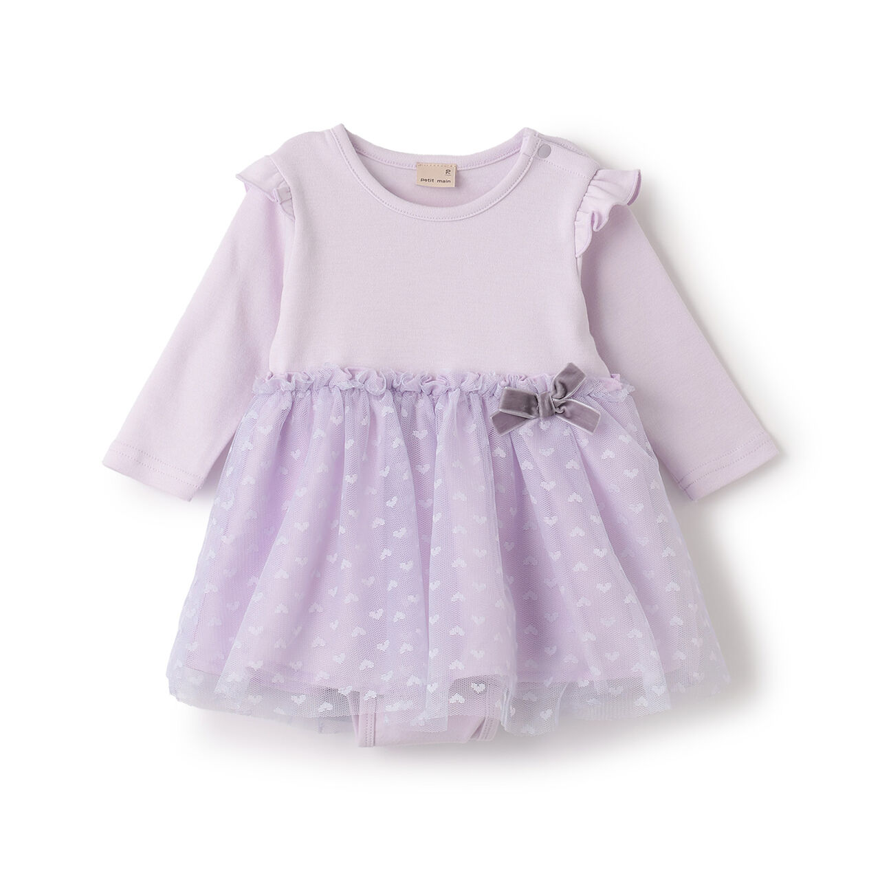 Tulle Docking OP Romper,Lavender, large image number 0