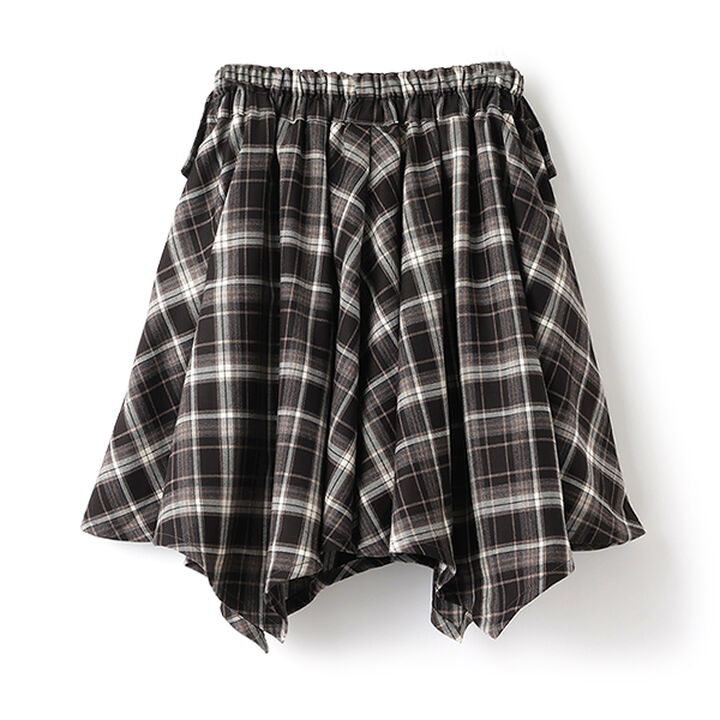 Knot Shirt Style Skirt with Shorts,Black, medium image number 17