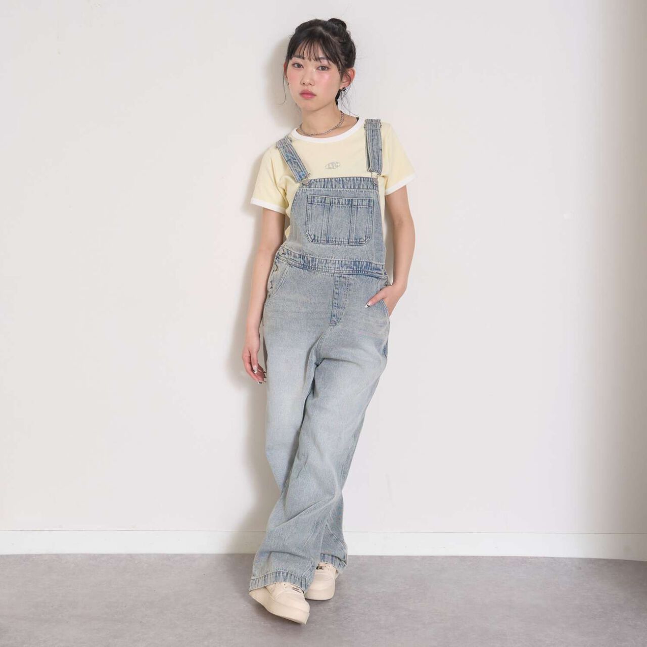 [BS] Denim Overalls,Blue, large image number 1