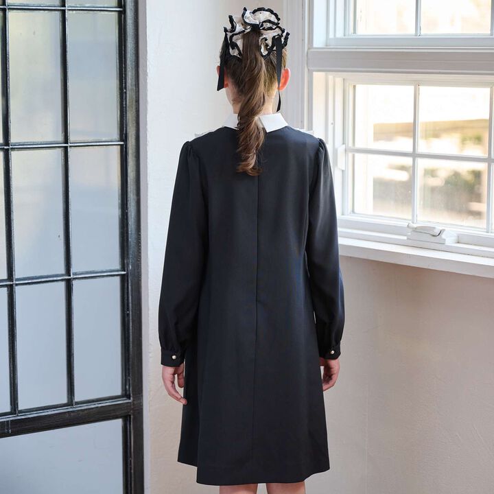 Frill Yoke One-Piece Dress♪,Gray, medium image number 13