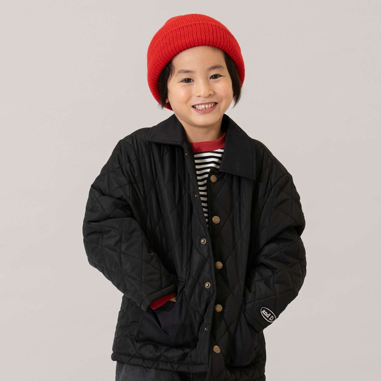 Quilted Jacket,Black, large image number 5