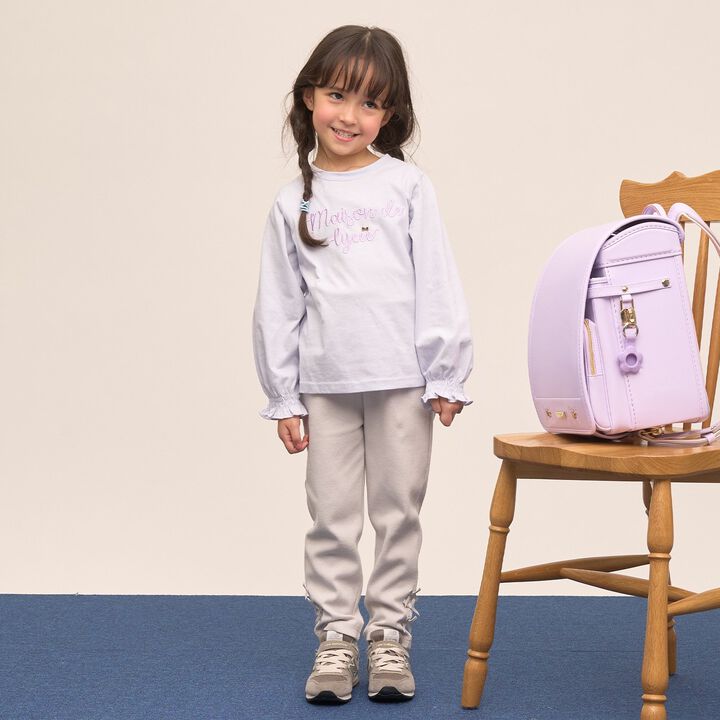 [Quick-Dry UV Non-Crumbling] Muteki T Logo Embroidery Shirred Sleeve Top,Yellow green, medium image number 28