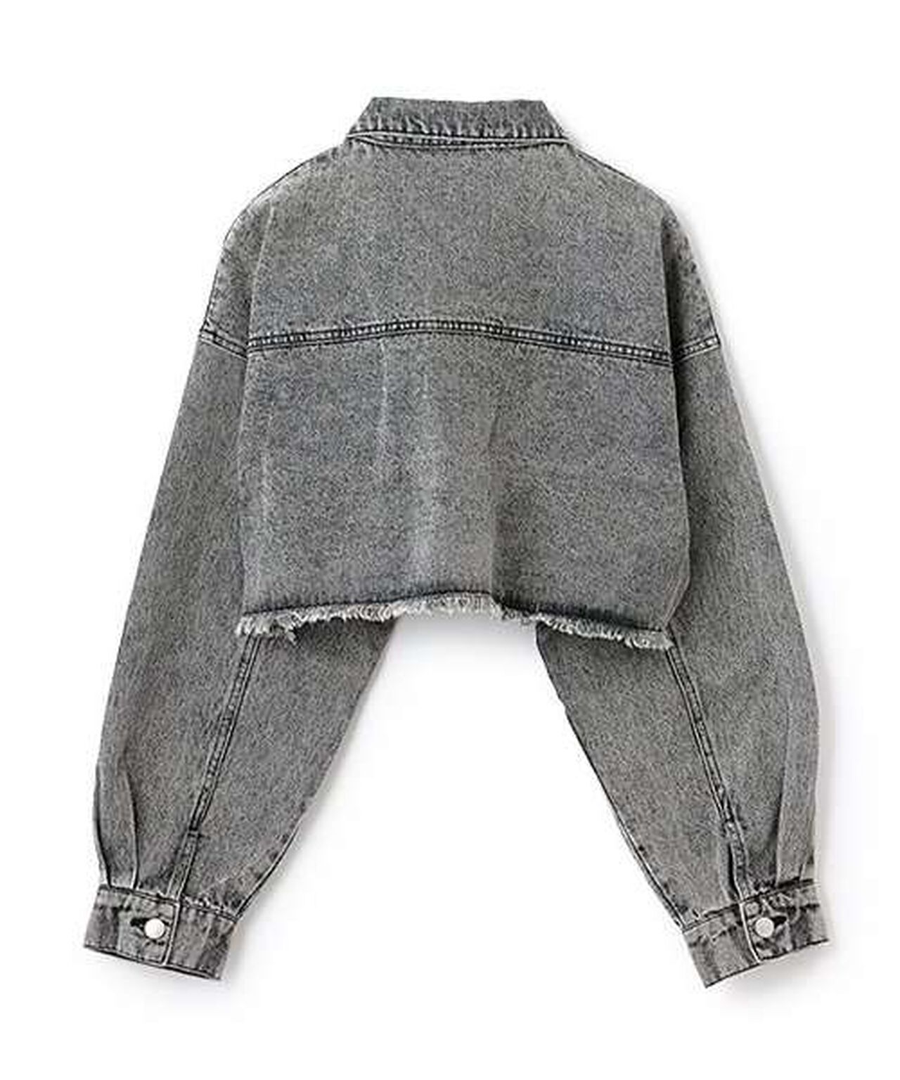 Denim Short Jacket,Gray, large image number 9