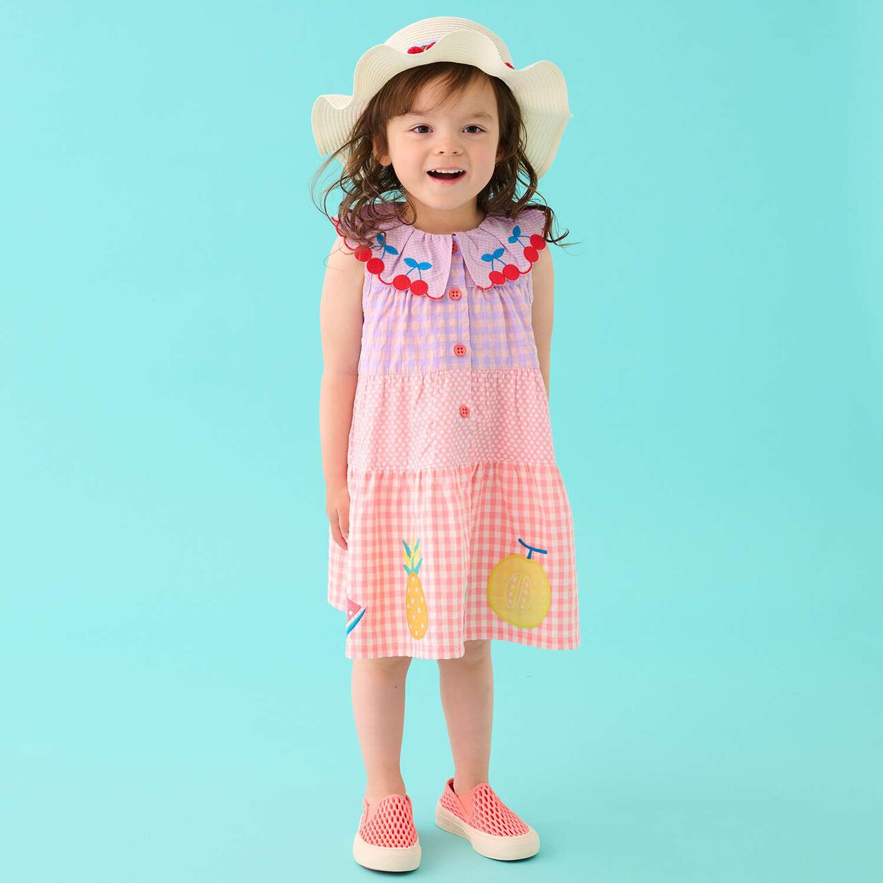 Washable Cherry Hat,Pearl white, large image number 3