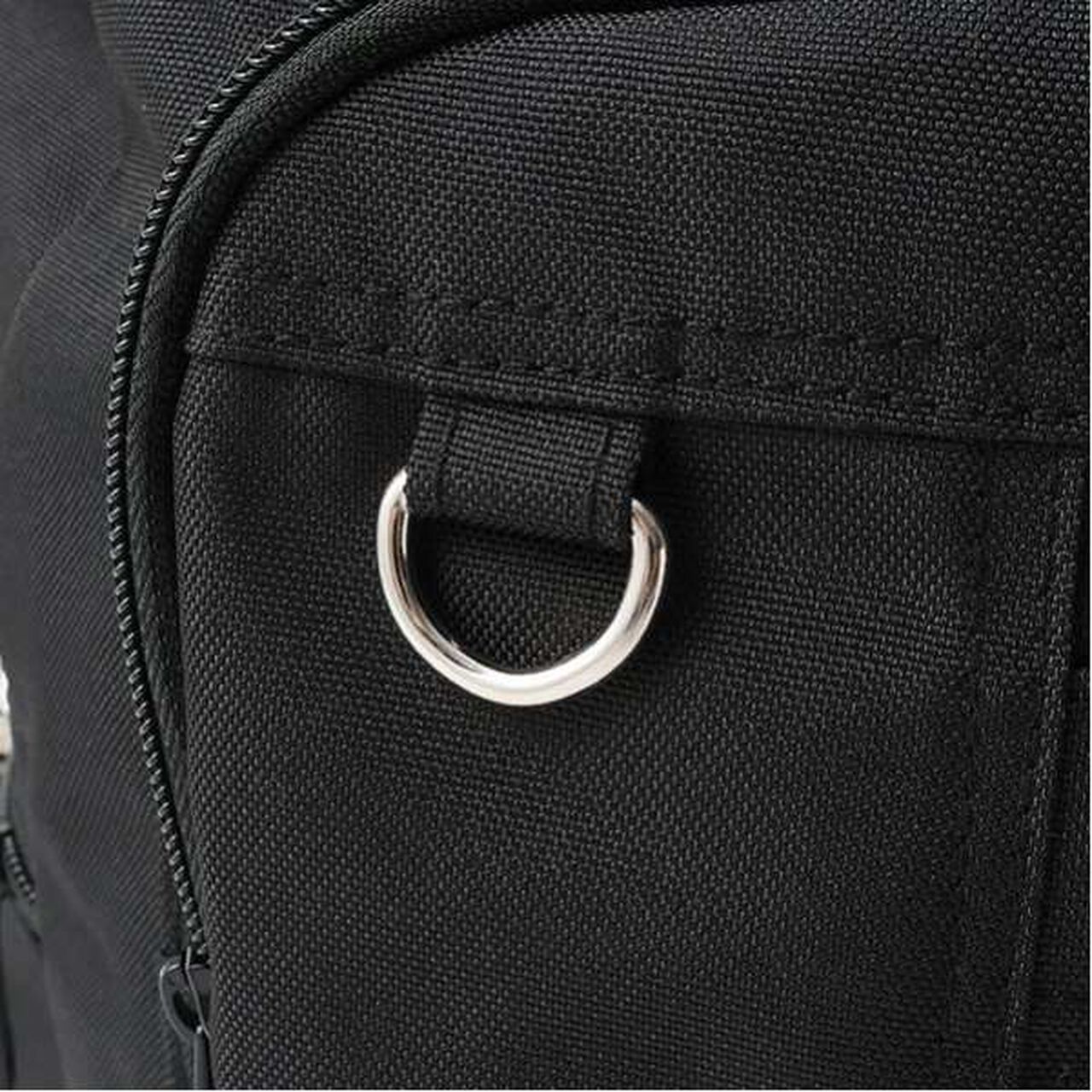 3 WAY Boston Bag with Ribbon Pouch,Black, large image number 17