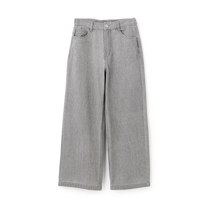 Sparkling Denim Pants,Gray, medium image number 0
