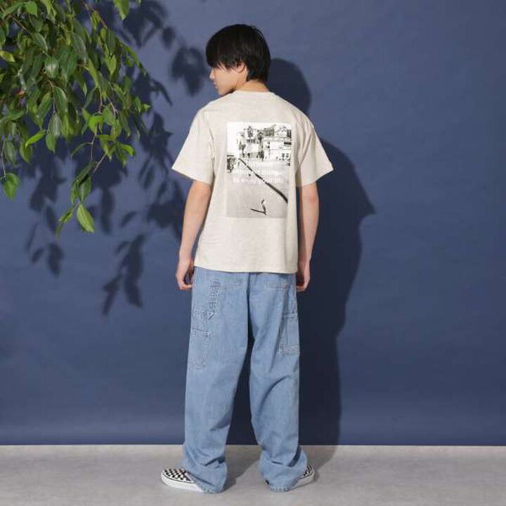 Assorted Photo Short Sleeve T-Shirt,Navy, medium image number 16