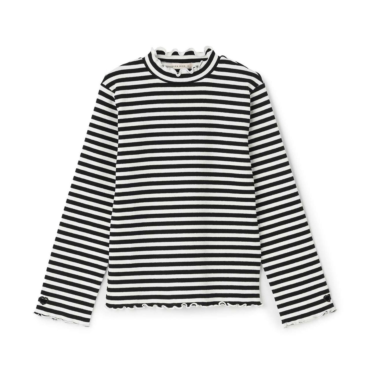 Ribbed Fabric Turtleneck,Pearl white, large image number 16