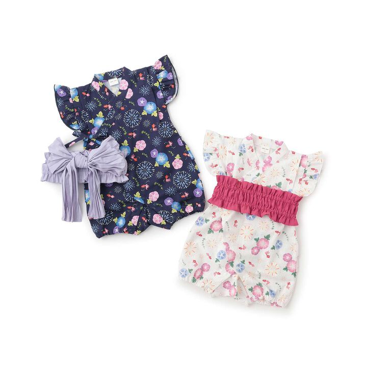 [Web Exclusive] Baby GIRLS Jinbei Set,Navy, medium image number 18