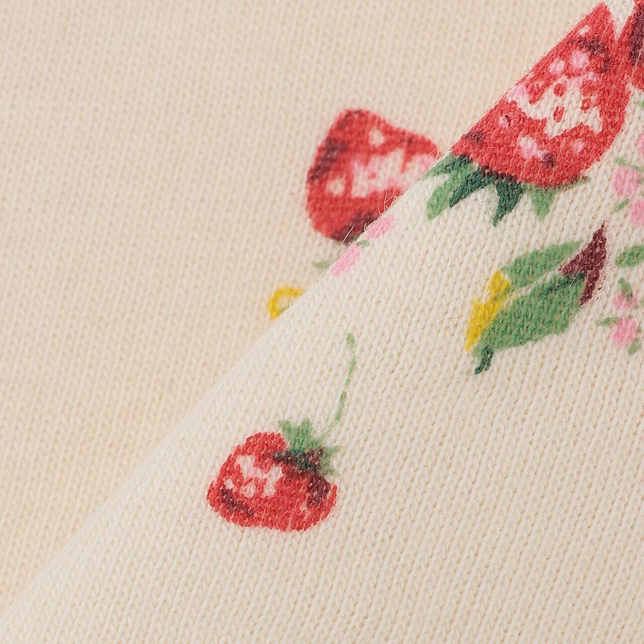 Wild Strawberry Organic Bib [Made in Japan],Pearl white, large image number 3
