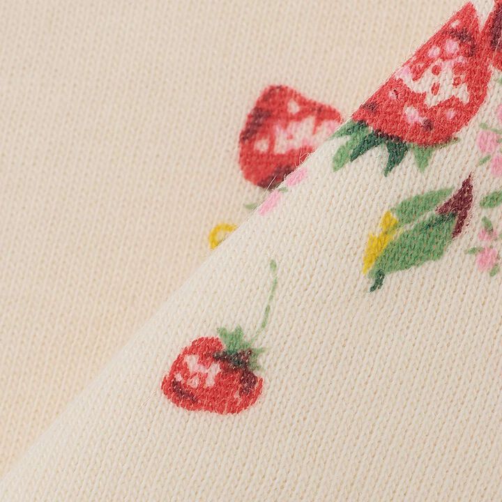 Wild Strawberry Organic Bib [Made in Japan],Pearl white, medium image number 3
