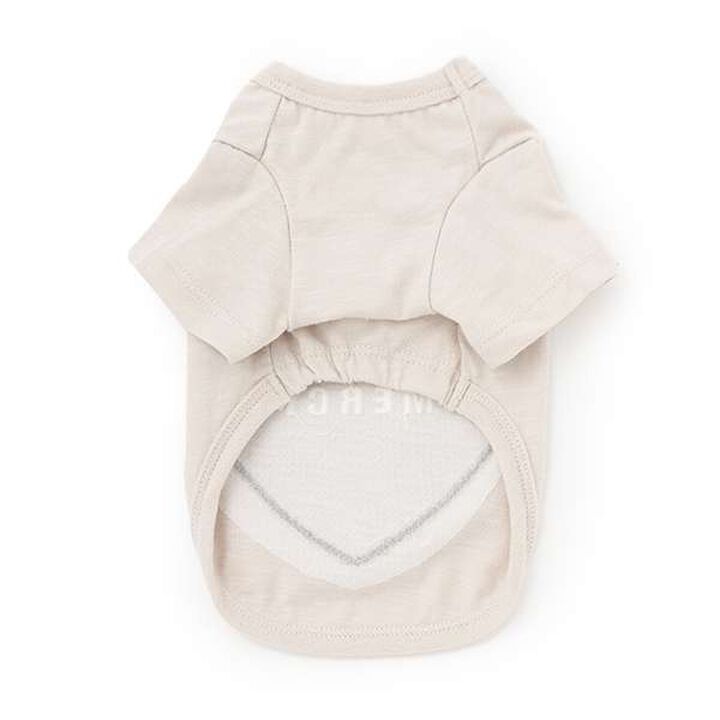 [DOG] Anti-Stain Heart Back T-Shirt,Light pink, medium image number 1