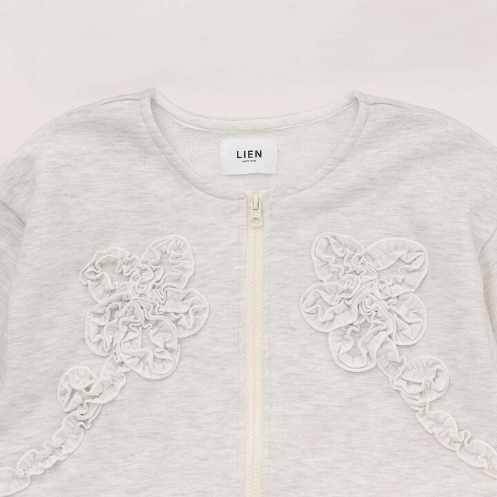 Link Anti-Stain Frill Motif Haori,Navy, medium image number 2