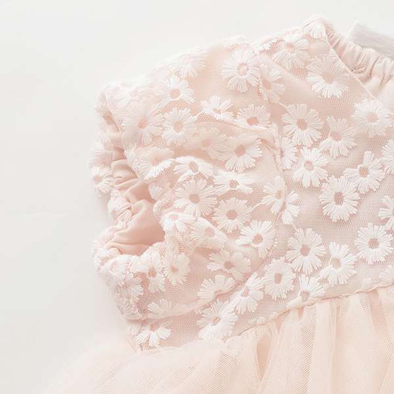 [Link] Tulle Lace OP Romper,Pearl white, large image number 3