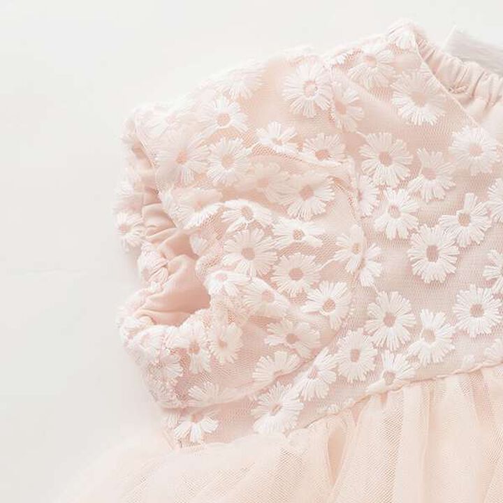 [Link] Tulle Lace OP Romper,Pearl white, medium image number 3