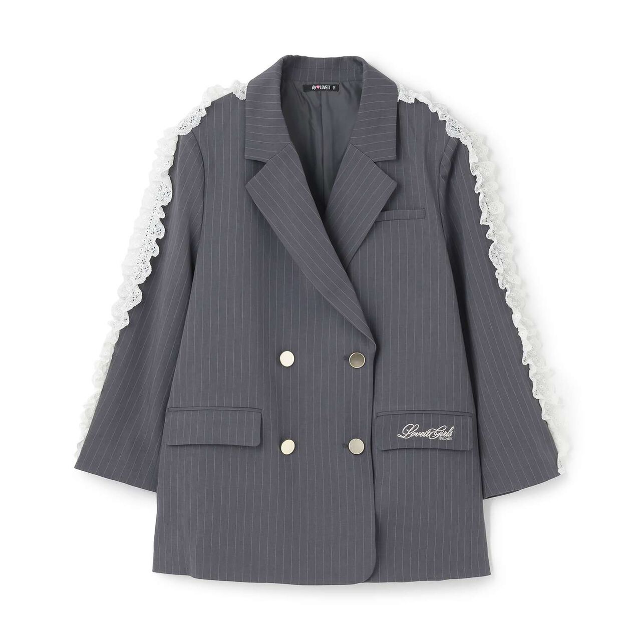 [Graduation Attire] Double Button Long Frill Jacket,Multi color, large image number 7