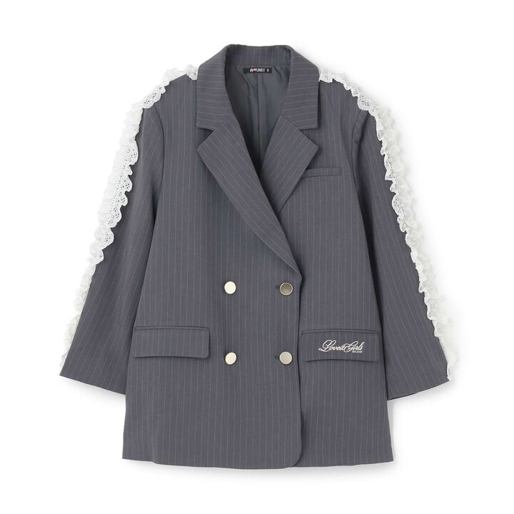 [Graduation Attire] Double Button Long Frill Jacket,Multi color, medium image number 7