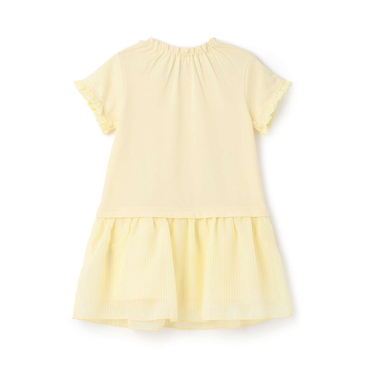 Rabbit Soda Short-Sleeve Cut and Sew One-Piece Dress,Light pink, large image number 4