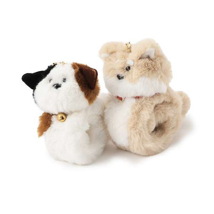 Calico Cat & Shiba Inu Charm,Beige, medium image number 10