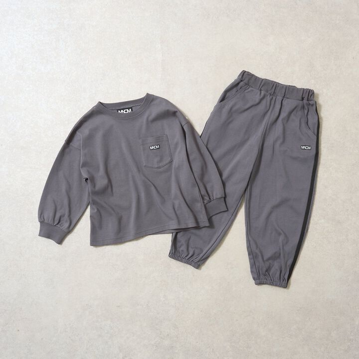 [MNCM] [Coordinatable Setup] Comfortable Jersey Fabric Pocket Big T-Shirt,Black, medium image number 14