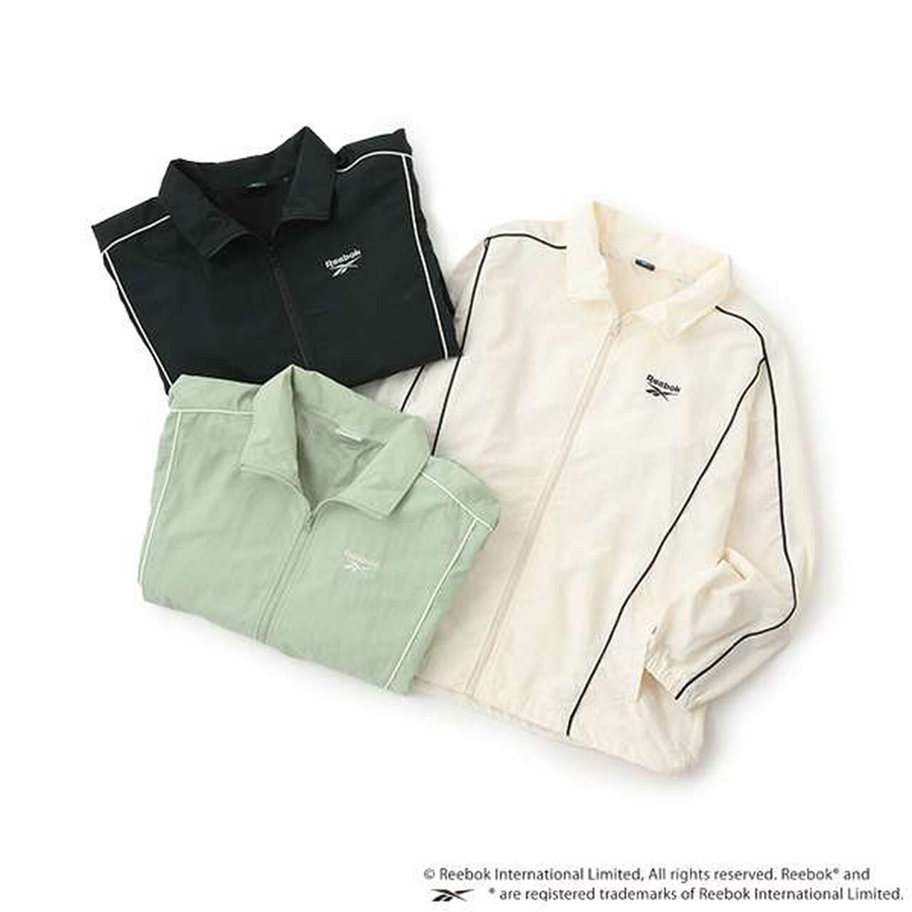 [Reebok] Nylon Bomber Jacket,Off white, large image number 6