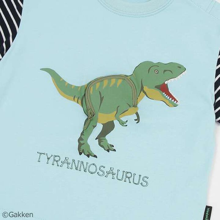 [Gakken] Dinosaur Mechanism Short Sleeve T-Shirt,Sax blue, medium image number 14