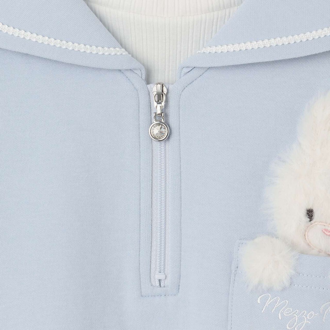 [Restock] Short Sailor Pullover & Long-Sleeve Petite High-Neck Set,Lilac, large image number 4