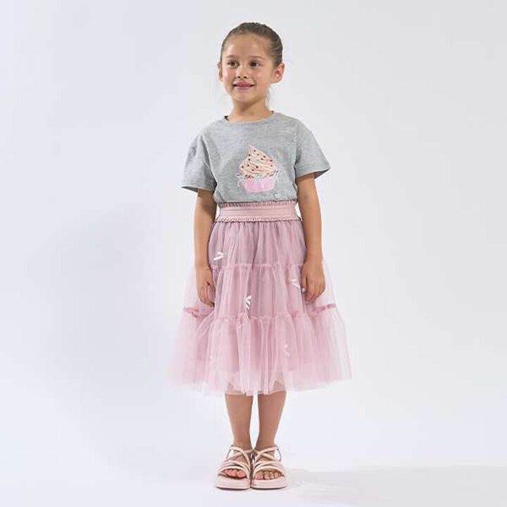 Soft Cotton Assorted Ribbon Motif Printed T-Shirt,Light blue, medium image number 5