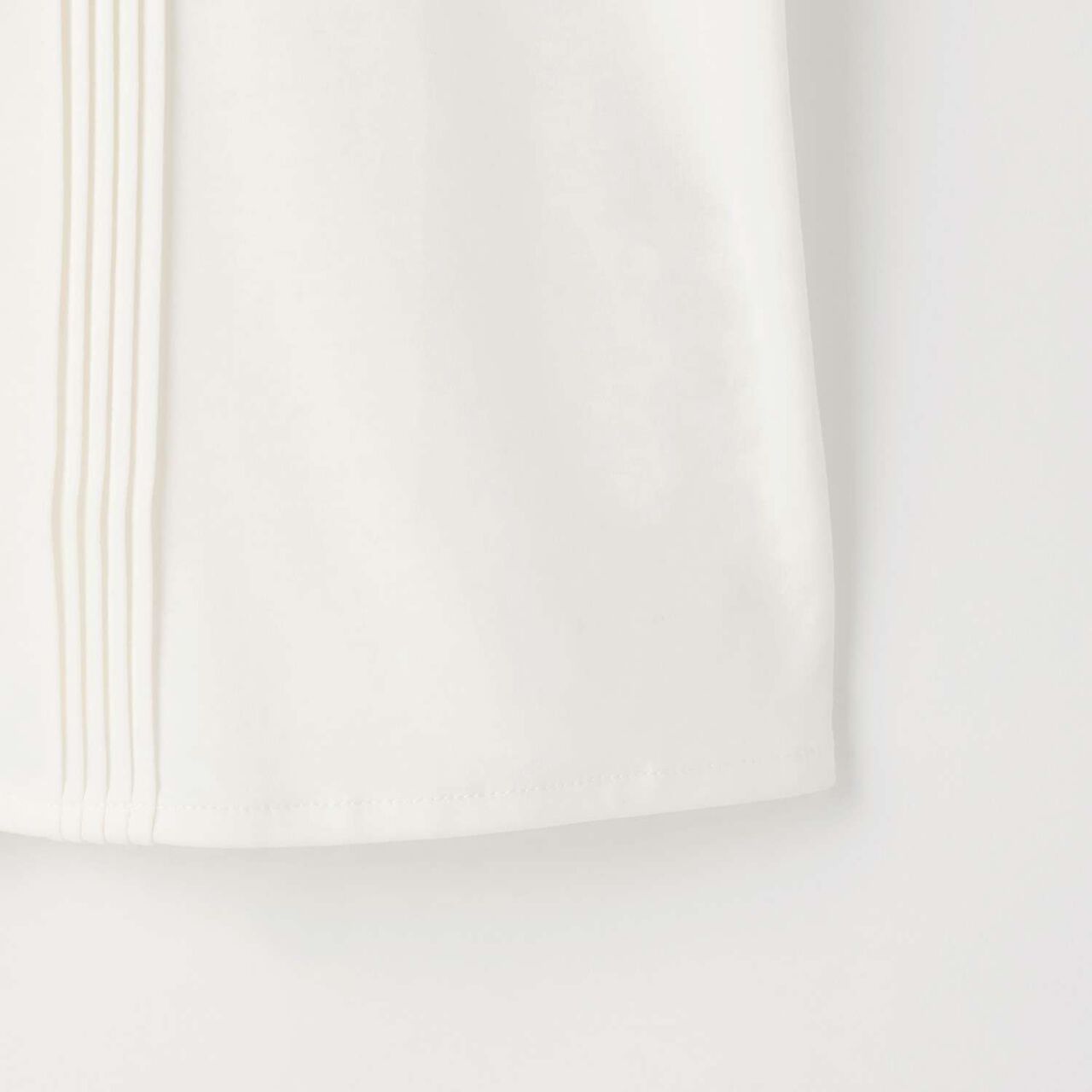 [Graduation Attire] [Anti-Stain Finish] Round Collar Cut Blouse,Off white, large image number 5