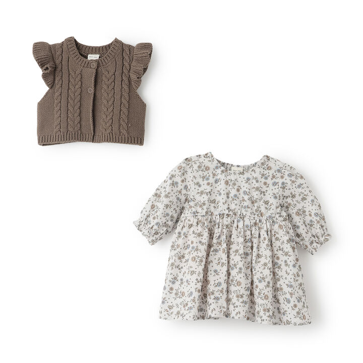 Link - Vest-Style Dress Outfit Set,Ivory, medium image number 7