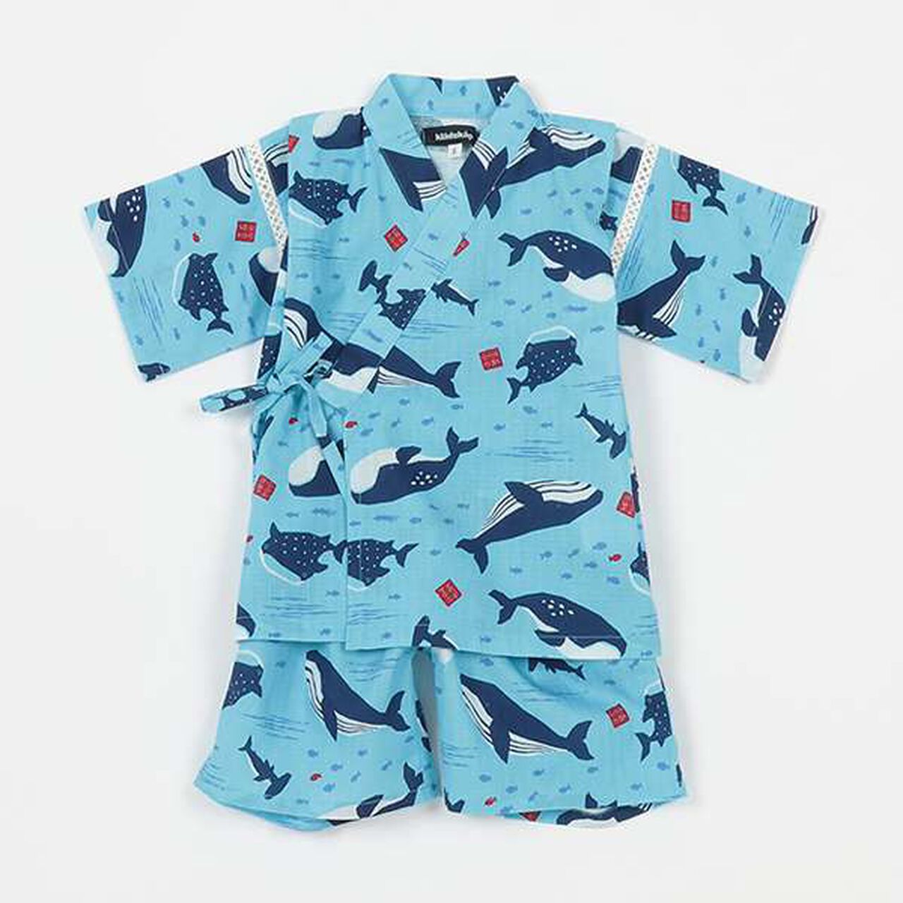 Ocean Pattern Jinbei,Off white, large image number 16