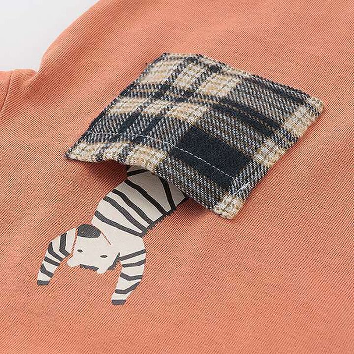 Check Pocket Long-Sleeve T-Shirt,Navy, medium image number 4